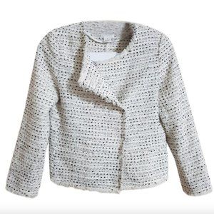 Club Monaco white tweed jacket